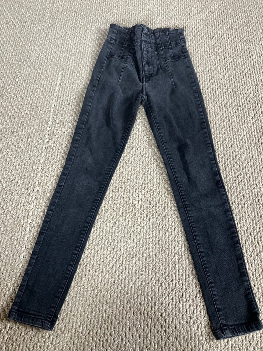 Free People Jayde Skinny Black Jeans 26